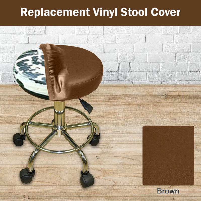 Brown Vinyl Bar Stool Cover Replacement