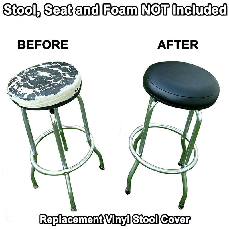 black vinyl bar stool cover replacement