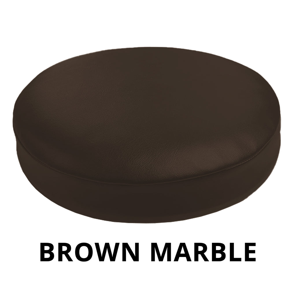 Brown Marble Vinyl Staple On Stool Cover