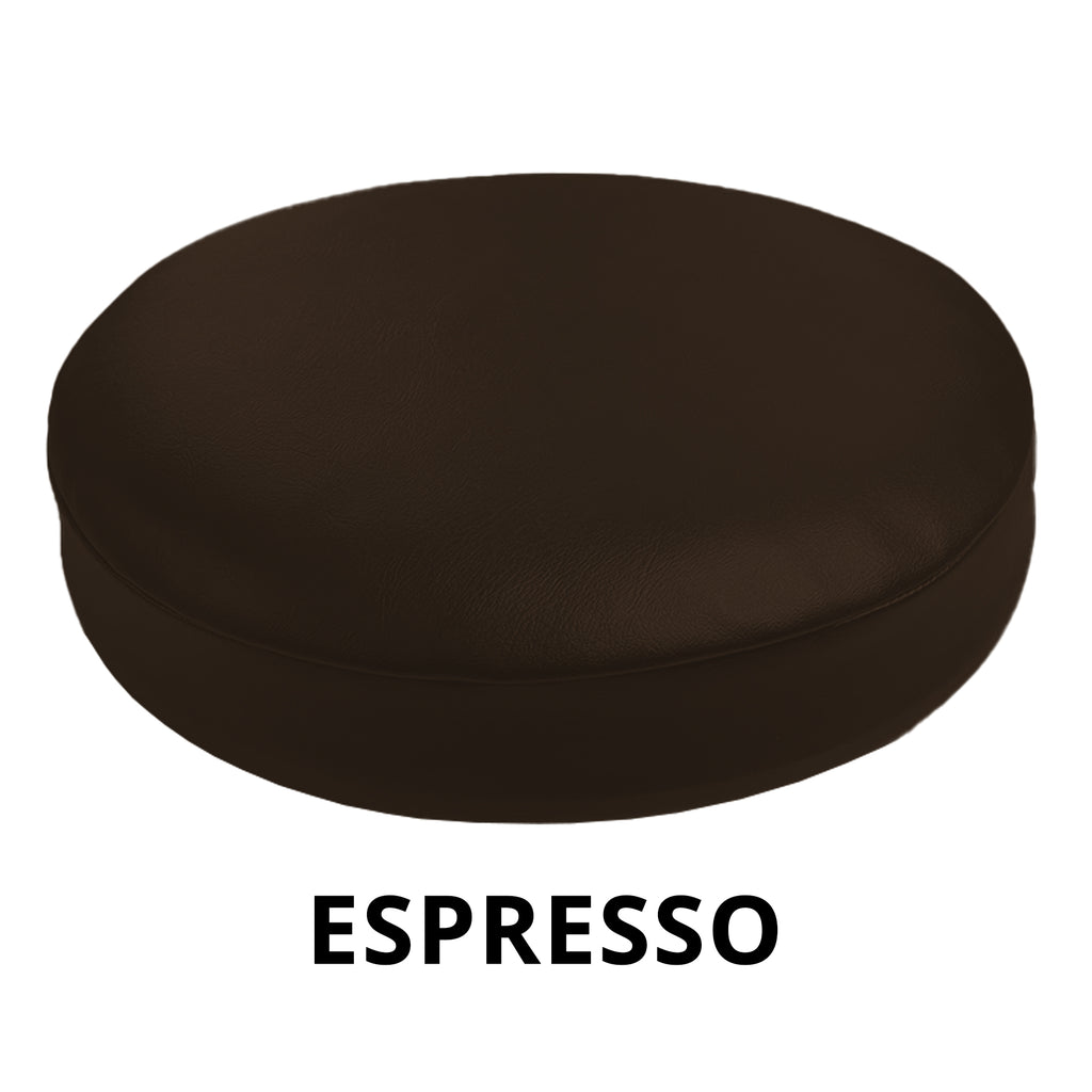Espresso Vinyl Barstool Cover Staple On Replacement