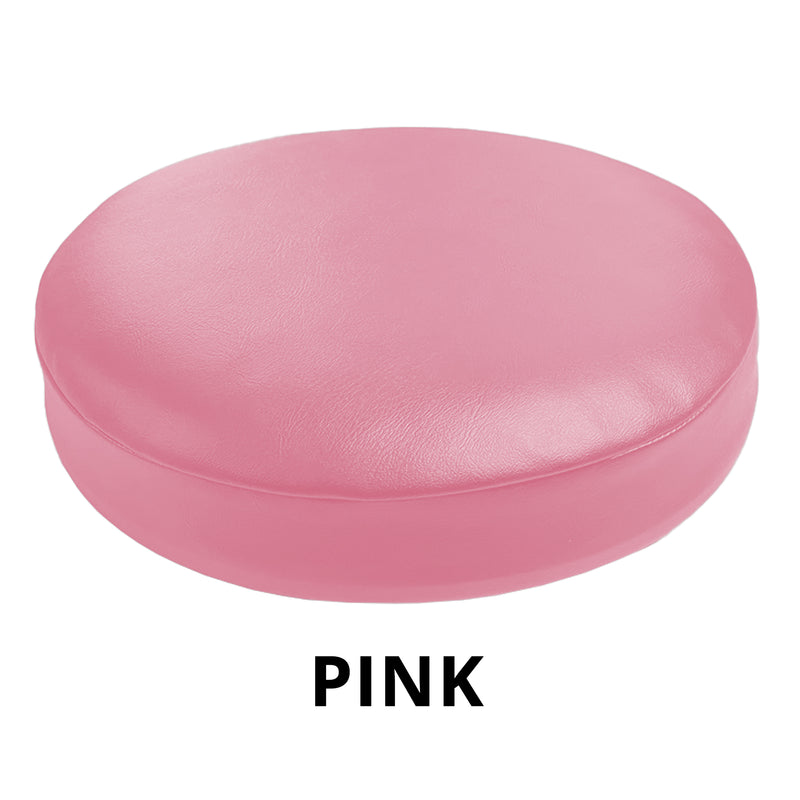 Pink Vinyl Replacement Staple On Bar Stool Cover